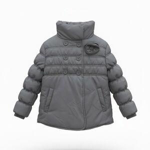 Nicole Miller Charcoal Puffer Jacket for Kids
